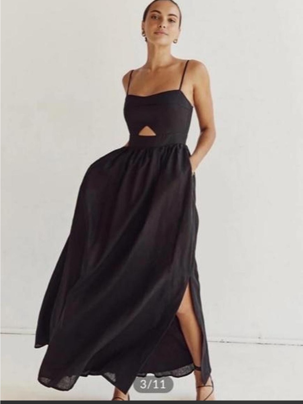 Commense Black Cotton Dress NWT
